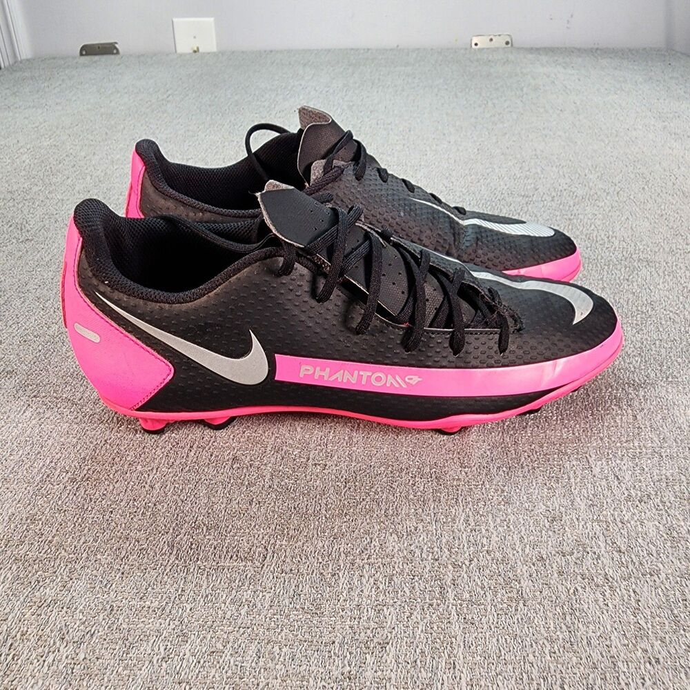Nike Phantom GT Mens 9.5 Black Pink Performance Soccer Cleat Shoes CK8459-006